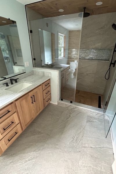 bathroom renovation in a Dedham MA home